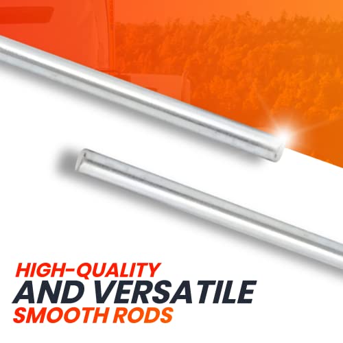 AR-PRO (2-Pack) 1/2”x 36” Zinc Plated Steel Rods Designed for Use as an Axle Shaft on Hand Trucks Dollies Wagons 4005BC Wheelbarrows - size: 1/2”x36”