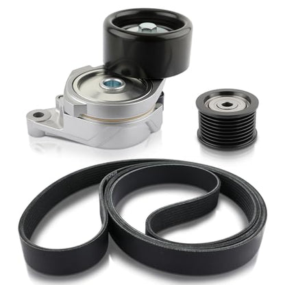 Serpentine Belt Tensioner SK89378 1660338010 Idler Pulley K080948 Belt Kit