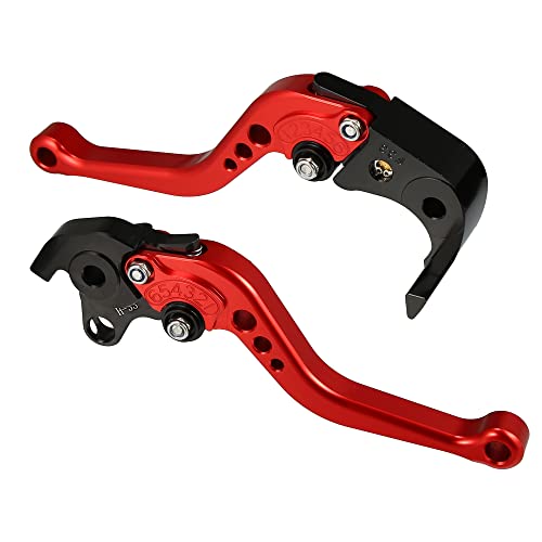 X AUTOHAUX 1 Pair Motorcycle Brake Clutch Levers Adjustable Folding CNC for Honda CBR1000RR CBR 1000RR FIREBLADE SC57 2004-2007 for CB1000R 2008-2016 Red - color: Red