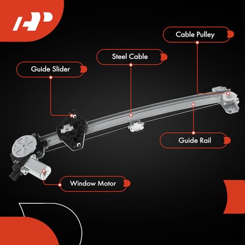 A-Premium Front Passenger Side Power Window Regulator with Motor (2-Pin) - style: Front Passenger Side (RH)