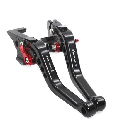 MT07 MT 07 MT-07 2019-2024 2015 for Motorcycle CNC Parts Short Brake Clutch Levers Adjustable Black+Red - color: black+red