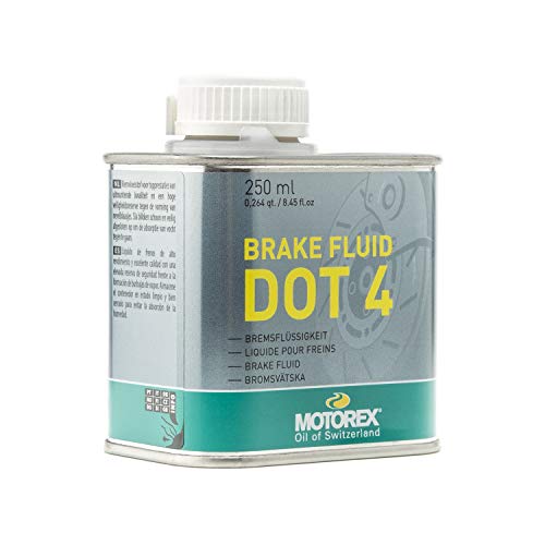 Motorex 300280 High Performance Brake Fluid Dot 4 with Optimum Braking Performance, 0.25 Liters