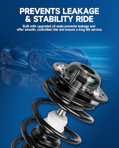 Rear Strut Shock Absorber Compatible with Honda Civic Sedan & Acura CSX - size: for Honda Civic 06-11; Acura CSX 06-11(V2), style: Rear