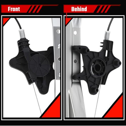 749-508 Front Driver Side Power Window Regulator Without Motor Replacement Fit for Chrysler Town & Country Dodge Grand Caravan Ram C/V for VW Routan 2008-2016 - size: Front Left, style: 749-508