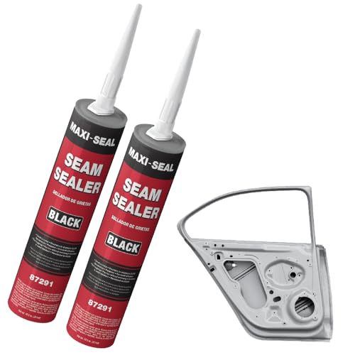 LAUCO Maxi-Seal Black Polyurethane Seam Sealer (2-Pack, 10.5oz Tube) | Durable & Flexible Auto Body Filler for OEM Seams | Brushable Joint Compound 87291 - style: 2 Pack