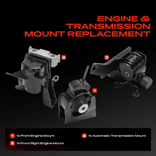 A-Premium Engine Motor Mount and Transmission Mount Kit, Set of 3