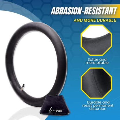 (2-Pack) 110/100-18 (4.50 x 18) Heavy-Duty Motorcycle Inner Tubes - 3mm Thick Butyl Rubber Inner Tubes - TR4 Valve Stems - Designed for Off-Road and Motocross Tires - size: 110/100-18" (4.50 x 18), TR4 Valve