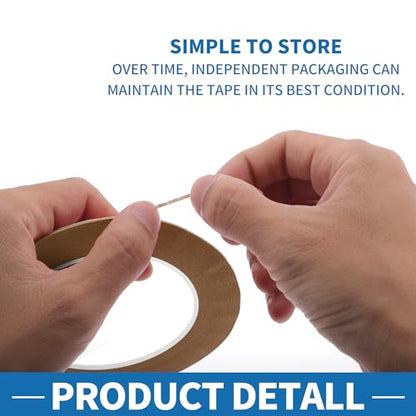 Painters Tape Easy Removal Fine Width 1.5mm Tape 0.06 Inches x 52.5 Yards Brown - color: Brown, size: 0.06 Inches x 52.5 Yards