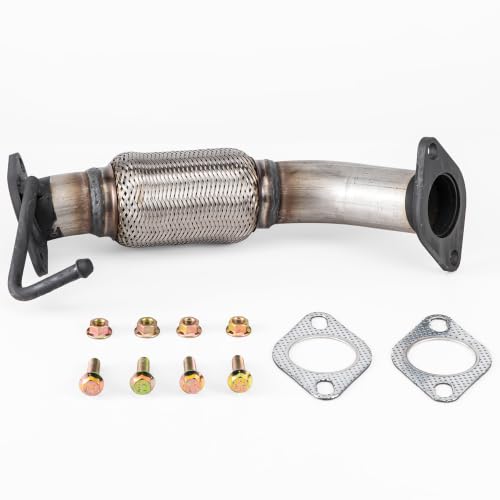 100% Stainless Steel Front Exhaust Flex Pipe 52597 - size: for 11-16 Elantra WITHOUT O2 SENSOR PORT