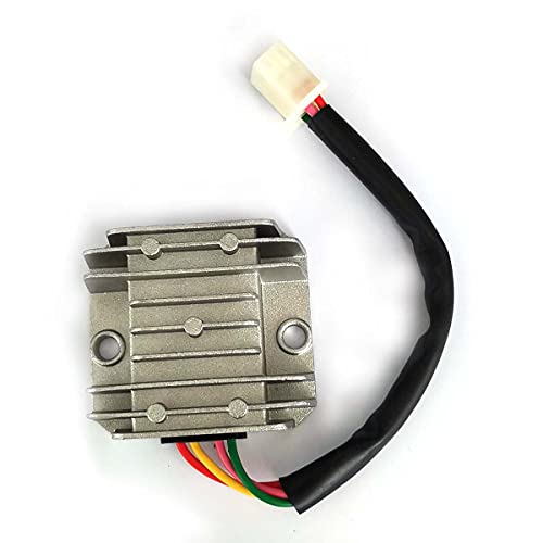 FainWan 4 Wires 4 Pins 12V Full Wave Rectifier Voltage Regulator Universal Compatible with Motorcycle Pit Dirt Bike Quad CG125 150 200 250CC Motorbikes ATVs Mopeds Buggy