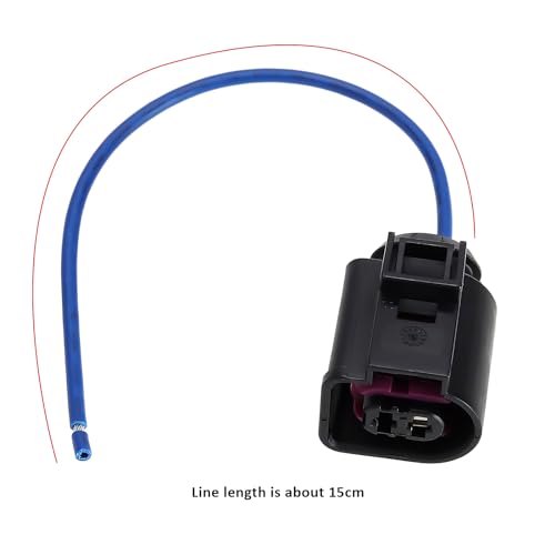2 Pin Alternator Repair Plug Harness Connector Alternator Plug Wire Connector Alternator Wire Harness Repair PL13-WL1 4D0971992 with 15cm Lead Compatible with Ford Transit