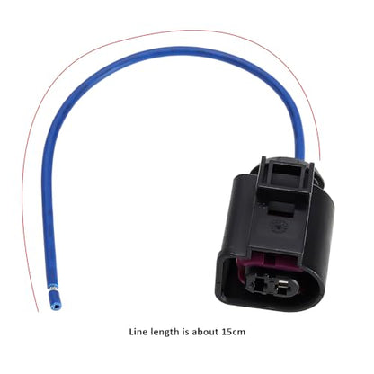 2 Pin Alternator Repair Plug Harness Connector Alternator Plug Wire Connector Alternator Wire Harness Repair PL13-WL1 4D0971992 with 15cm Lead Compatible with Ford Transit