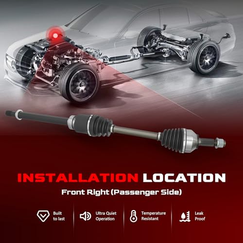 Betthand 666264 Front CV Axle Fit for Nissan Altima 07-12 Auto CVT Trans - size: 666264