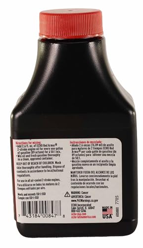 Echo 6550001 Red Armor 2-Cycle Engine Oil, Pack Of 6