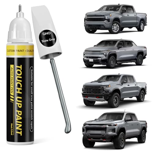 (Slate Gray (GNO) Car Touch Up Paint for GMC - color: Slate Gray (GNO) for 2025 Sierra/2024 Sierra/2023 Sierra/2025 Sierra EV/2025 YUKON & YUKON XL/2024 YUKON & YUKON XL/2026 HUMMER EV PICKUP/2025 HUMMER EV PICKUP/2024 HUMMER EV PICKUP/2026 HUMMER EV/2025