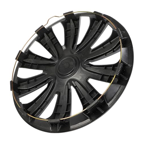 SCITOO Fit 17 Inch Hubcaps 4X Black & Silver Wheel Cover Universal-Fit