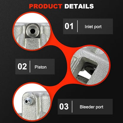 cciyu Front Left Disc Brake Caliper Assembly With Bracket 18B4759 - size: Front Left[18B4759]