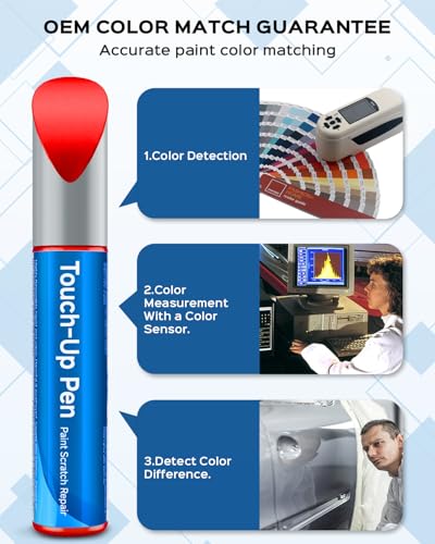 R-513 Rallye Red Touch Up Paint Kit Compatible with Honda Exact Match Car Scratch Repair Touch Up Paint Kit - color: Rallye Red(R-513) compatible with Civic/Element
