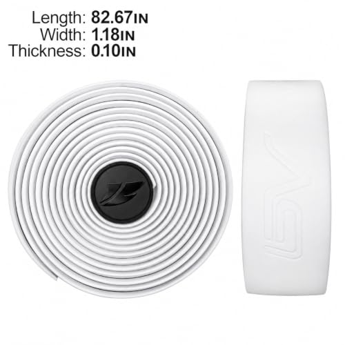 BV EVA Road Bike Handlebar Tapes, Bicycle Bar Tape, Cycling Handle Wraps – 2 Rolls - color: White