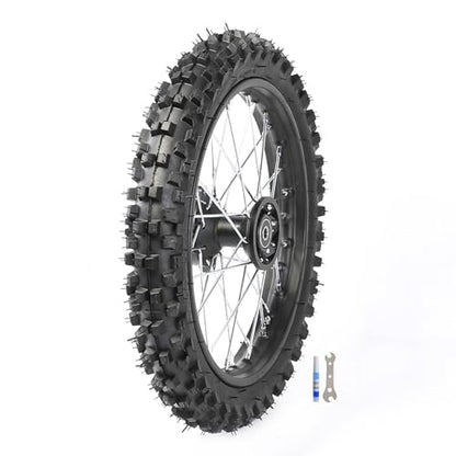 12mm Bearing 14" Front 60/100-14 Tire Tube with Rim Wheel 2.50-14 for Dirt Pit Bike Apolllo XR CRF SSR 50CC 70CC 90CC 110CC 125CC 140cc Off-Road