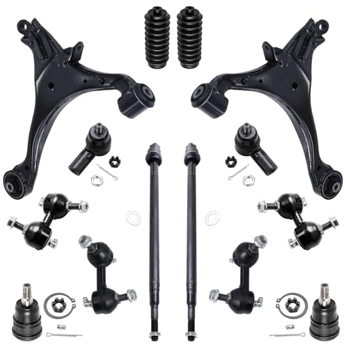 Detroit Axle - Front End 14pc Suspension Kit for 01-05 Honda Civic - size: 14CS1300232/14PC