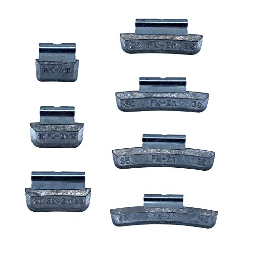 Gallardo Tire Products Wheel Weights FN Type 28 Pieces | 10 gr, 15gr, 20gr, 25gr, 30gr, 35gr and 40gr (4 of Each) - size: 28 Pcs FN Type (10,15,20,25,30,35,40 Gr. 4 each