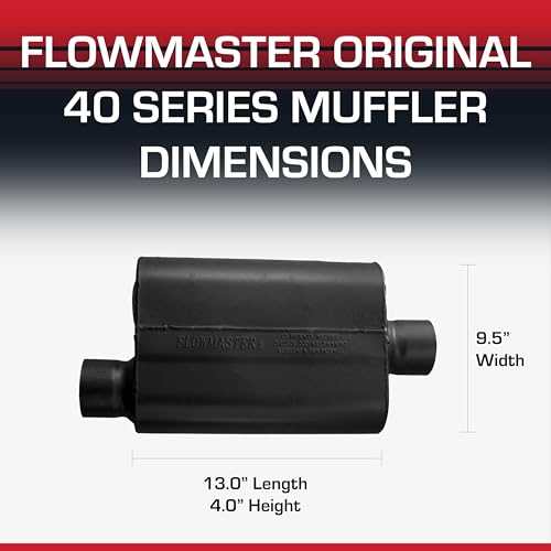 Flowmaster 40 Series Chambered Muffler – 2.50" Offset In / 2.50" Offset Out - color: Offset In / Offset Out