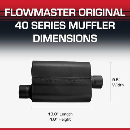 Flowmaster 40 Series Chambered Muffler – 2.50" Offset In / 2.50" Offset Out - color: Offset In / Offset Out
