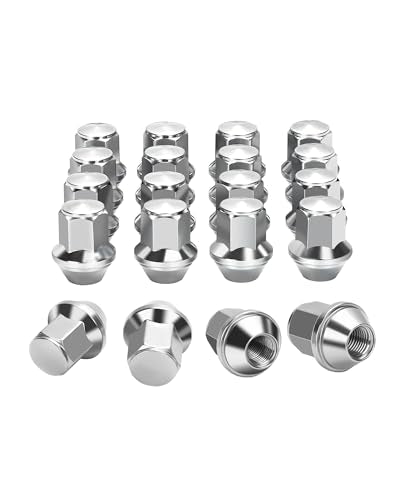 M14x1.5 One-Piece Lug Nuts, 14x1.5 20pcs Chrome Factory Style Wheel Nuts - color: Silver, size: M14X1.5-Mustang/Edge/Explorer