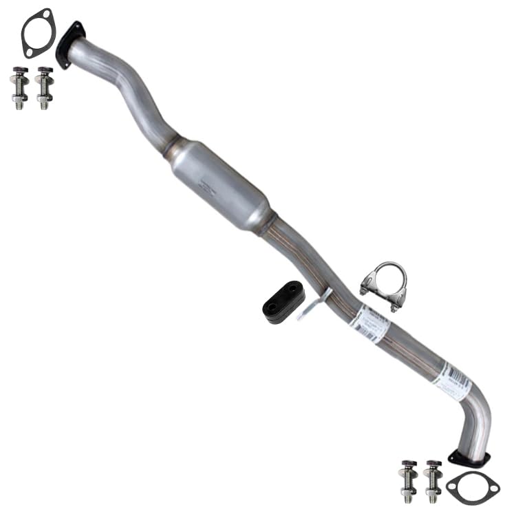 Northeastern Exhaust | Stainless Steel Exhaust Resonator Pipe Compatible for Nissan 350Z 2003-2007 3.5L | Free Gasket, Hanger, Bolts and Nuts and Clamp Included | Automotive Replacement Part