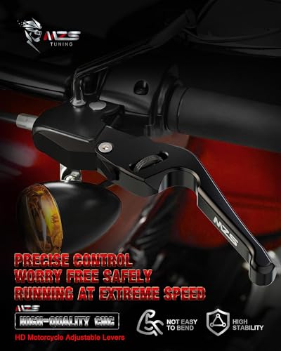 MZS Motorcycle Clutch Brake Levers for HD Touring XL Softail Dyna 1996-Up - size: 1996 up XL/Touring/Dyna/Softail