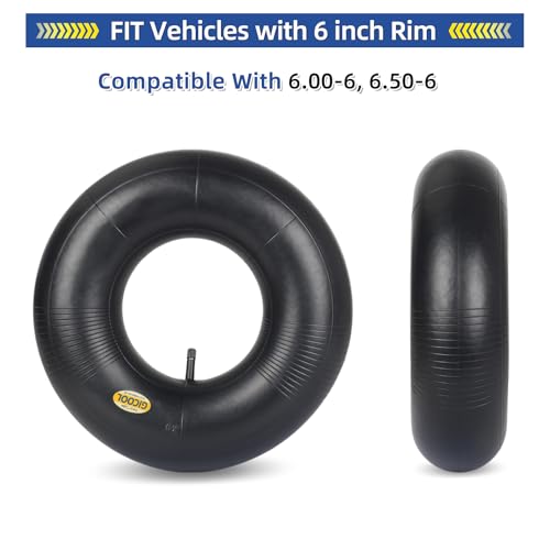 GICOOL 13x6.50-6 Inner Tubes, TR-13 Valve Stem, 2 Pack - size: 13x6.50-6,TR-13