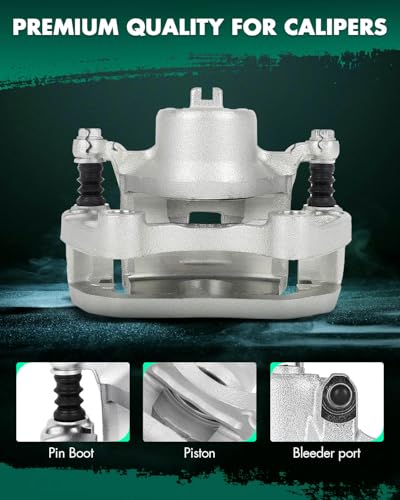 SCITOO Front Left Disc Brake Caliper With Bracket 19B2690 Silver - size: Front Driver[19B2690]