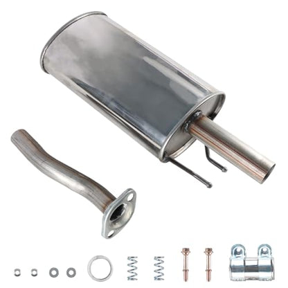 Direct Fit Rear Exhaust Muffler For 2006-2011 Honda Civic 1.8L, 54668 Assembly 1.75" Inlet (OD) 2.25" Outlet (OD)