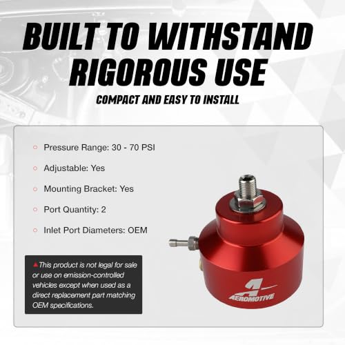 Aeromotive Ford Rail Mount EFI Fuel Pressure Regulator - 13103