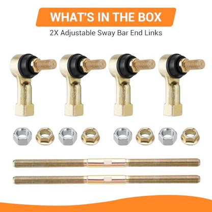 Adjustable Sway Bar End Link 4-6" Lift Compatible with Jeep Wrangler JK