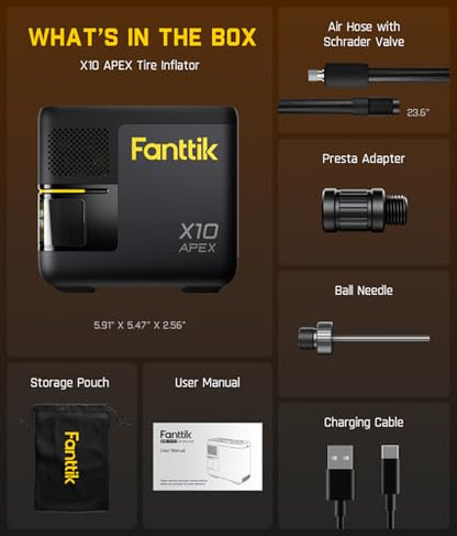 Fanttik X10 APEX Heavy Duty Tire Inflator Portable Air Compressor