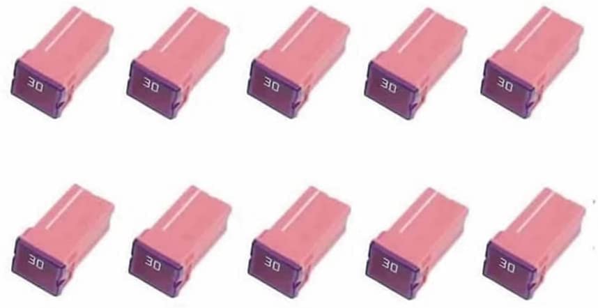 10 Pc Automotive Tall/Standard Profile JCASE Fuse 30 Amp Fuse Kit for Ford, Chevy/GM, Nissan, and Toyota Pickup Trucks, Cars and SUVs - style: 30 Amp