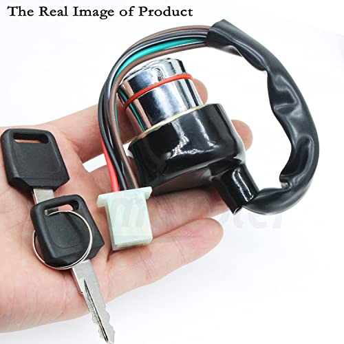 6 Wires Key Ignition Switch Replacement Parts Fit for Kazuma Meerkat 50cc Falcon 90cc 110cc 125cc RedCat Roketa Chinese ATV Go Karts Etc.