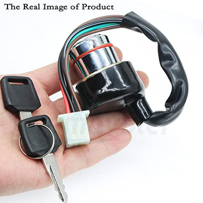 6 Wires Key Ignition Switch Replacement Parts Fit for Kazuma Meerkat 50cc Falcon 90cc 110cc 125cc RedCat Roketa Chinese ATV Go Karts Etc.