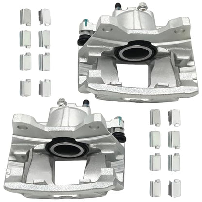 2 Pcs Brake Calipers Fit for Dodge Jeep for 2007-2011 Nitro 2008-2012 Liberty 2007-2017 Wrangler 2018 Wrangler JK, Disc Brake Caliper Assembly w/Bracket Replace for 18B5046 18B5047 - size: 18B5046+18B5047