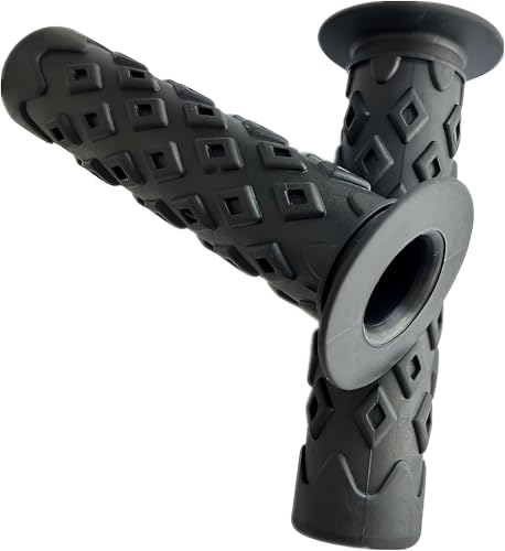 Bike Grips Bicycle Handlebar End Grips Replacement Handle Bar Grips Non-Slip Soft Rubber Protector for Mountain Bike Tricycle Wheel Chair - color: BLACK