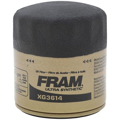 FRAM Synthetic XG3614P 20K Mile Change Automotive Replacement Engine Oil Filter for Synthetic Oil Changes, Premium Vehicle Engine Protection Oil Filter for Select Vehicle Model Years - style: Ultra Synthetic