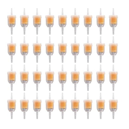 36 Pack Gas Inline Fuel Filter 1/4 x 5/16 - Replacement for Briggs & Stratton, John Deere & Kawasaki