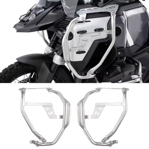 Motorcycle Tank Bar Guard Fit for BMW R1300GS ADV R 1300 GS Adventure Highway Crash Bar Fairing Frame Protection Bumper Engine Tank Guard Protector (Silver) - color: Silver
