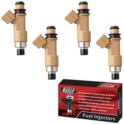 Set of 4 Fuel Injectors 16611AA680 FJ858 Replacement - size: FJ858