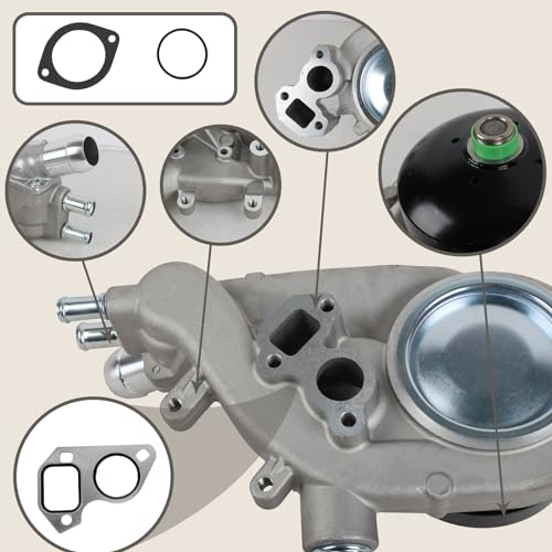 AW5104 Water Pump W/Coolant Thermostat & Gasket - size: AW5104