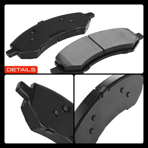 A-Premium Front and Rear Ceramic Brake Pads Compatible with Chrysler