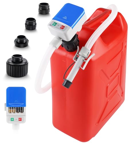 3.2GPM Portable Fuel Transfer Pump with Auto-stop Sensor, Blue - color: Blue