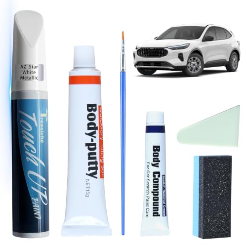 AZ Star White Metallic Tricoat Touch Up Paint for Ford - color: (AZ) Star White Metallic Tricoat